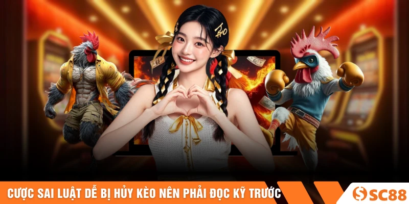 Cược sai luật dễ bị hủy kèo nên phải đọc kỹ trước